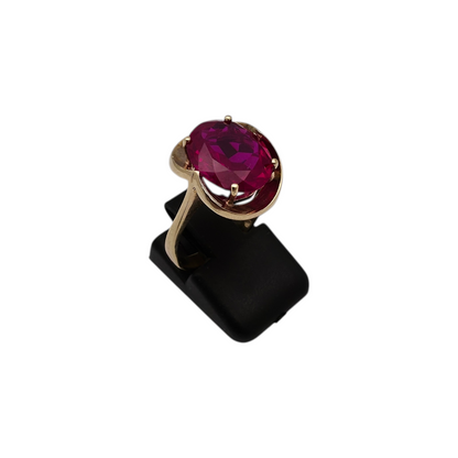 Zlati prstan "TRIMAGO" 14K 585/1000; masa=4.30g
