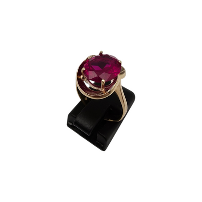 Zlati prstan "TRIMAGO" 14K 585/1000; masa=4.30g