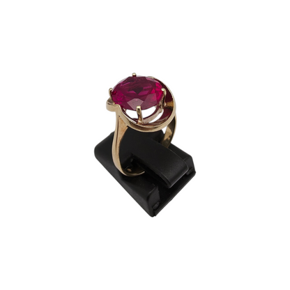 Zlati prstan "TRIMAGO" 14K 585/1000; masa=4.30g
