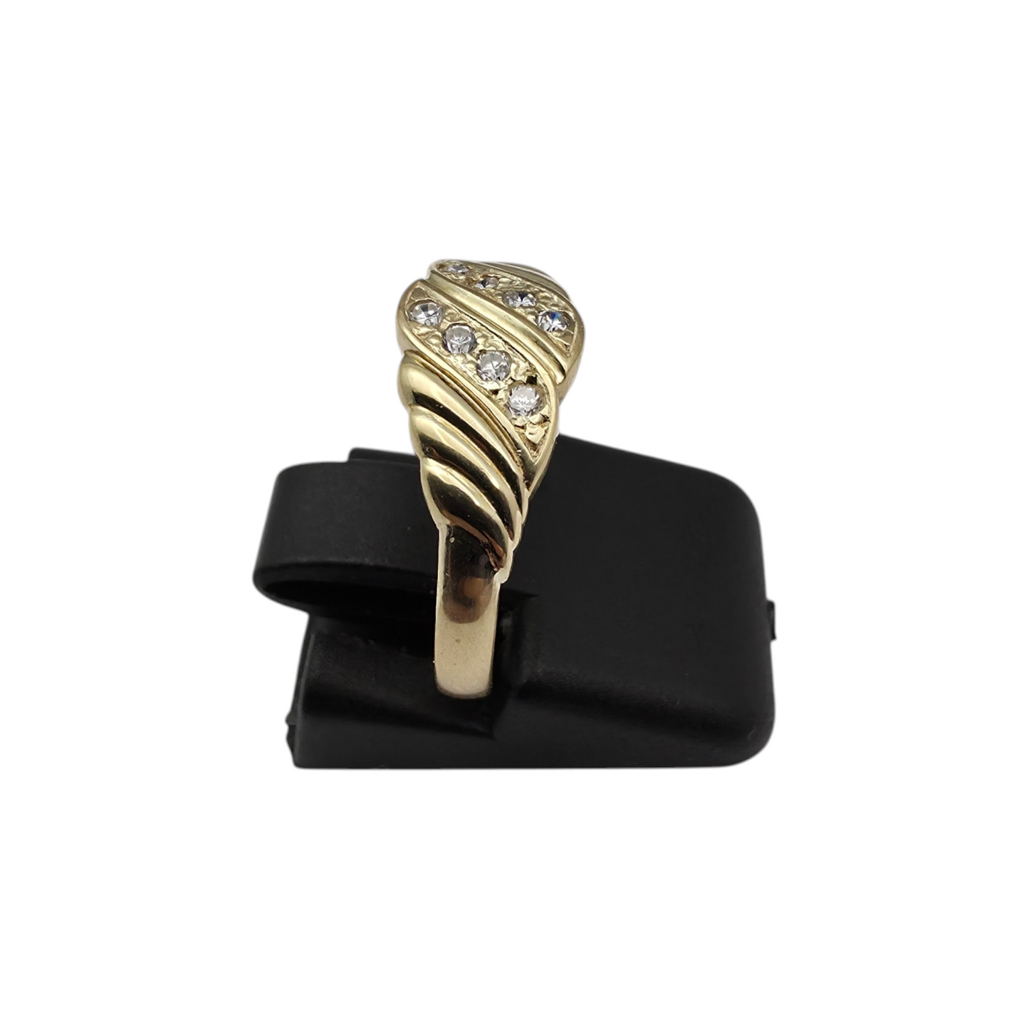 Zlati prstan "ROWY" 14K 585/1000; masa=1.99g