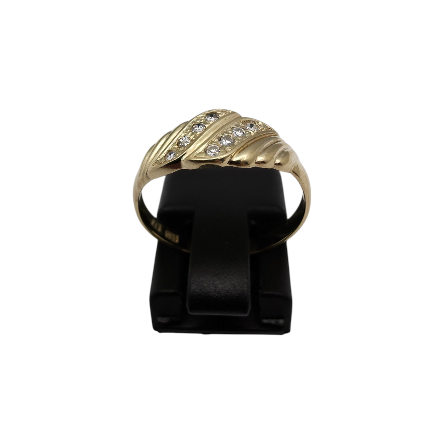 Zlati prstan "ROWY" 14K 585/1000; masa=1.99g