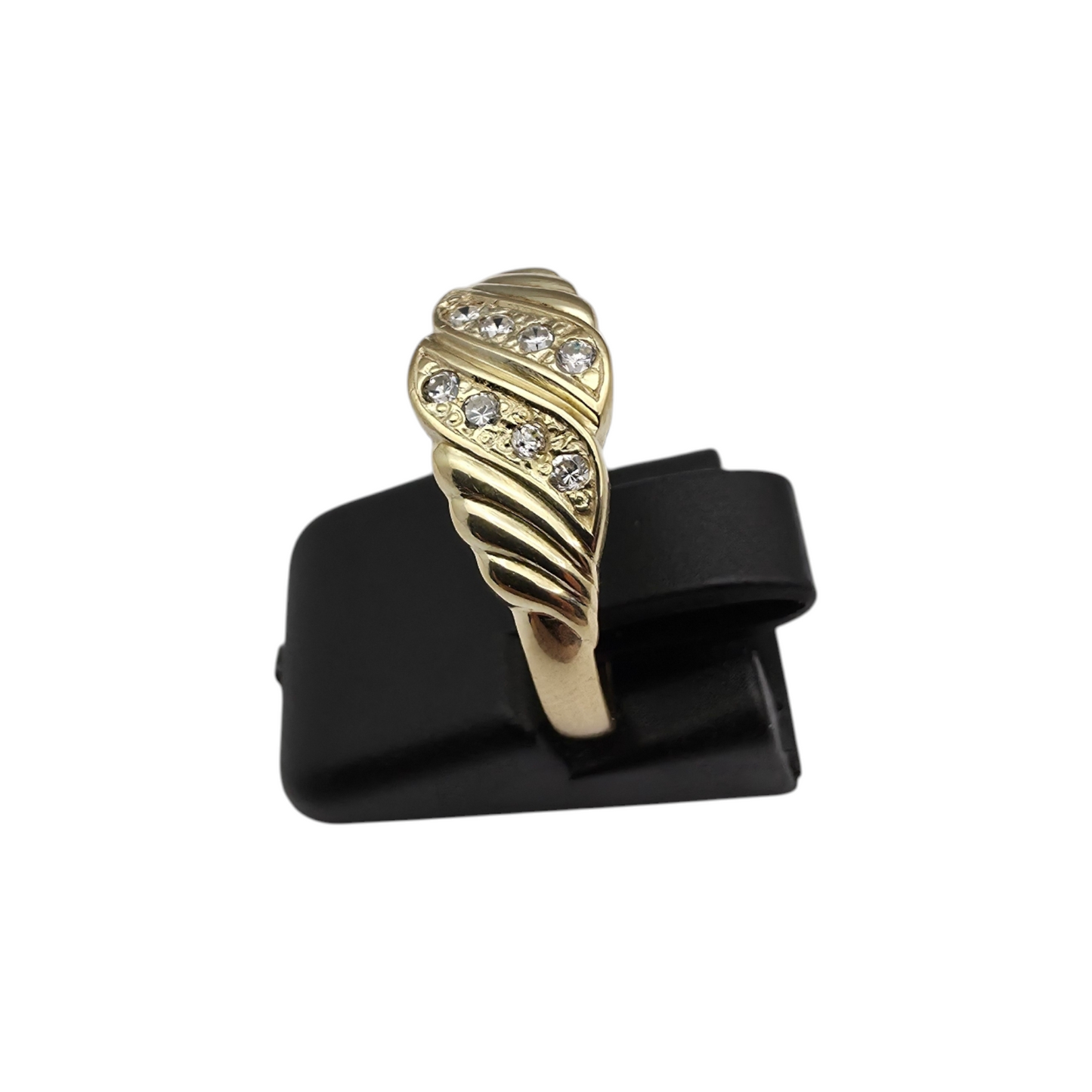 Zlati prstan "ROWY" 14K 585/1000; masa=1.99g