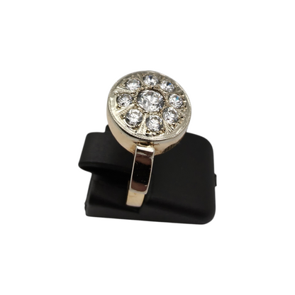 Zlati prstan "ZIRCA" 14K 585/1000; masa=3.70g