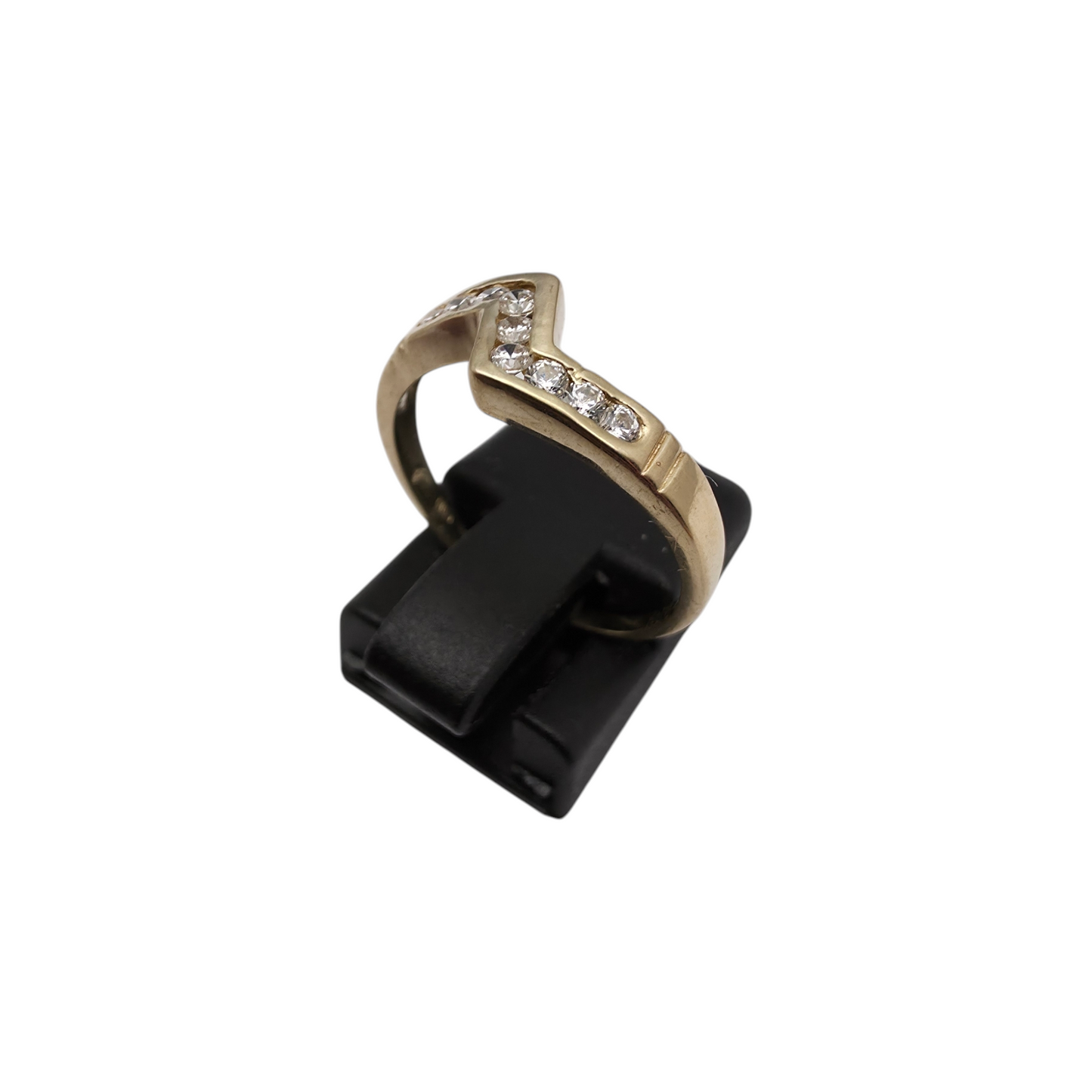 Zlati prstan "BOLT" 14K 585/1000; masa=2.12g
