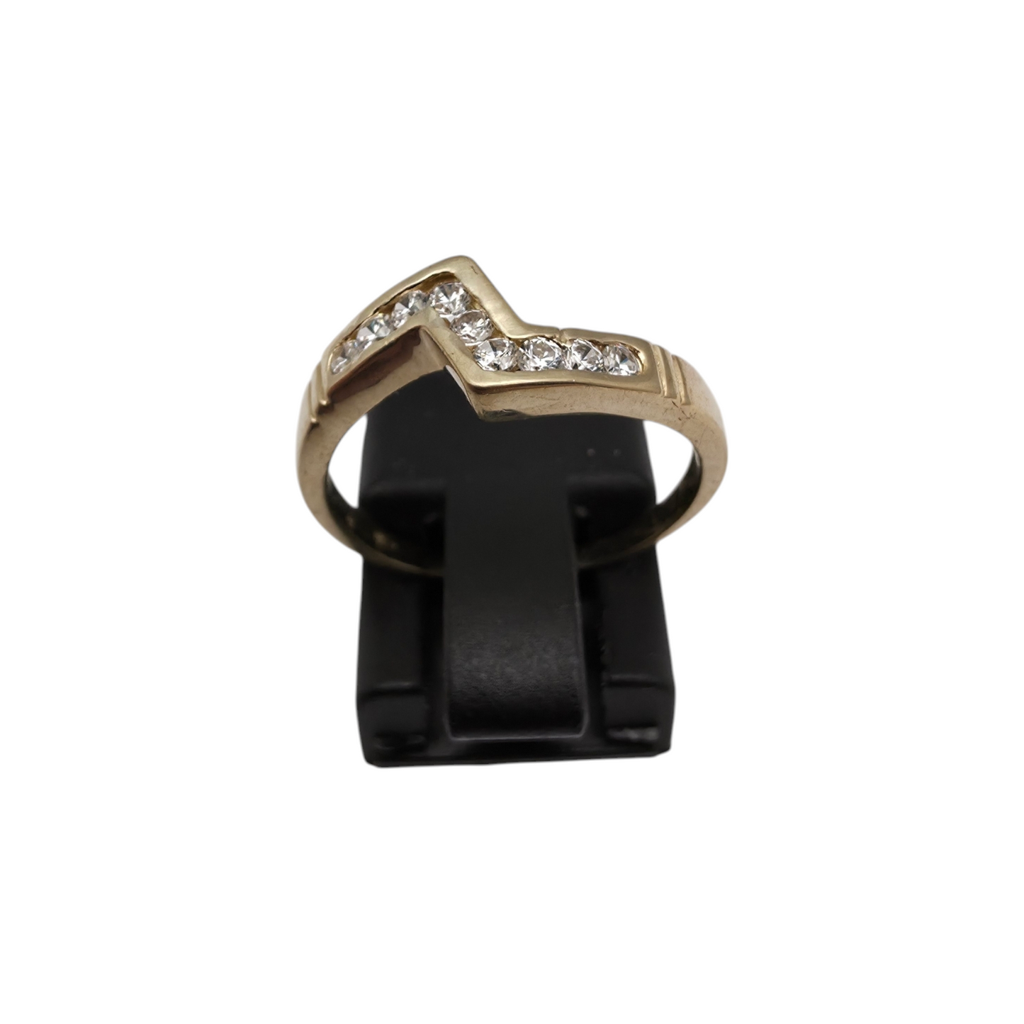 Zlati prstan "BOLT" 14K 585/1000; masa=2.12g