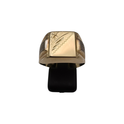 Zlati prstan "JUMO" 14K 585/1000; masa=4.14g