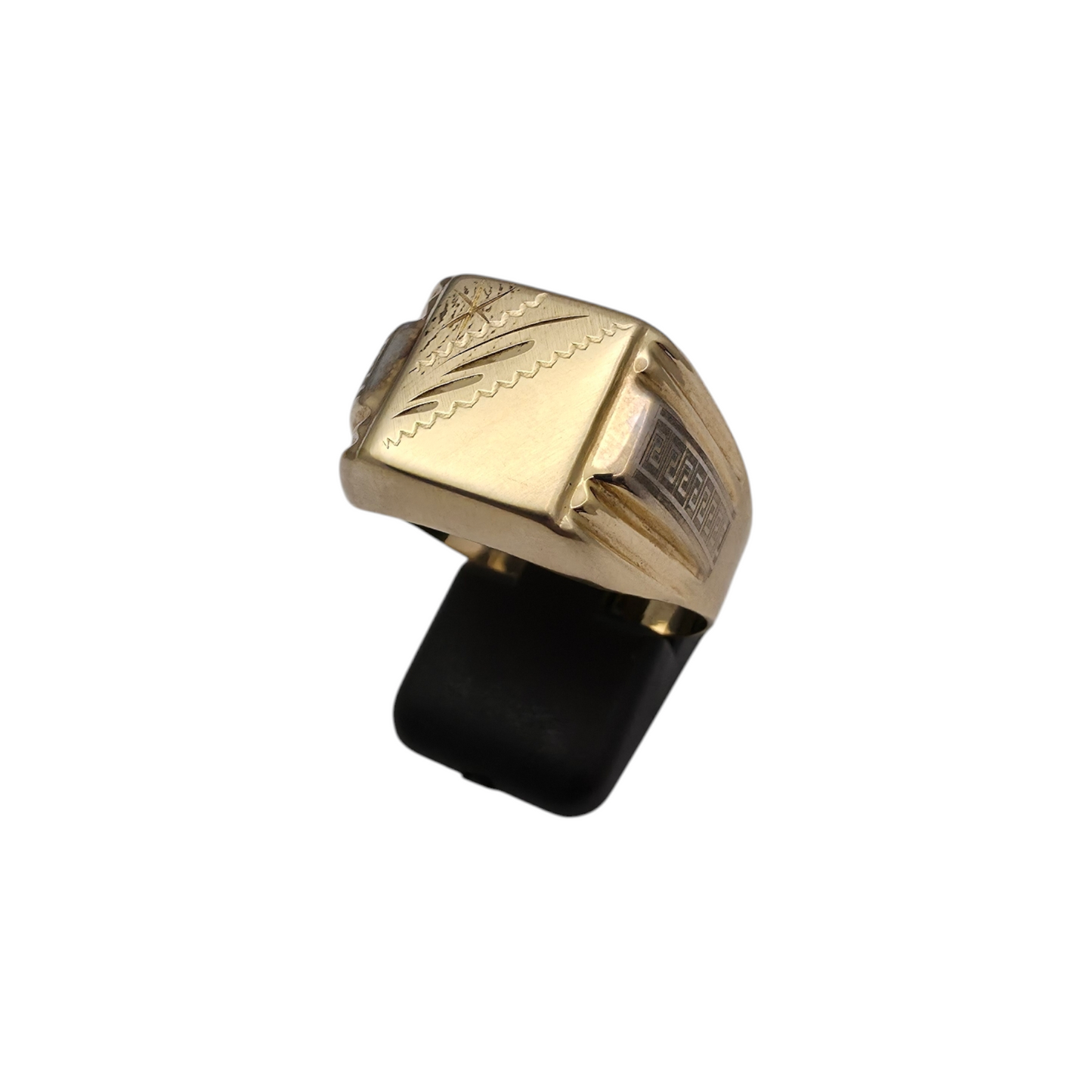 Zlati prstan "JUMO" 14K 585/1000; masa=4.14g