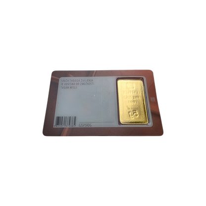 Naložbeno zlato "Darilnih pet" 24K 999.9/1000; masa=5.00g
