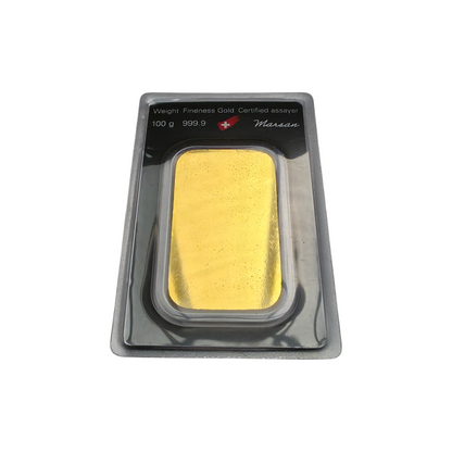 Naložbeno zlato Argor Heraeus 24K 999.9/1000; masa=100.00g