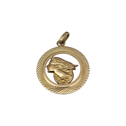 Zlati obesek "FORTUNA" 18K 750/1000; masa=4.35g