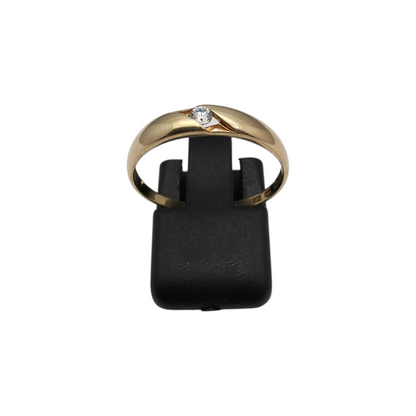 Zlati prstan "ZANY" 14K 585/1000; masa=1.55g