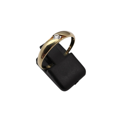 Zlati prstan "ZANY" 14K 585/1000; masa=1.55g