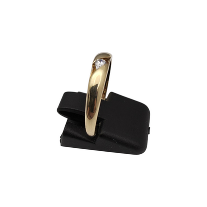 Zlati prstan "ZANY" 14K 585/1000; masa=1.55g