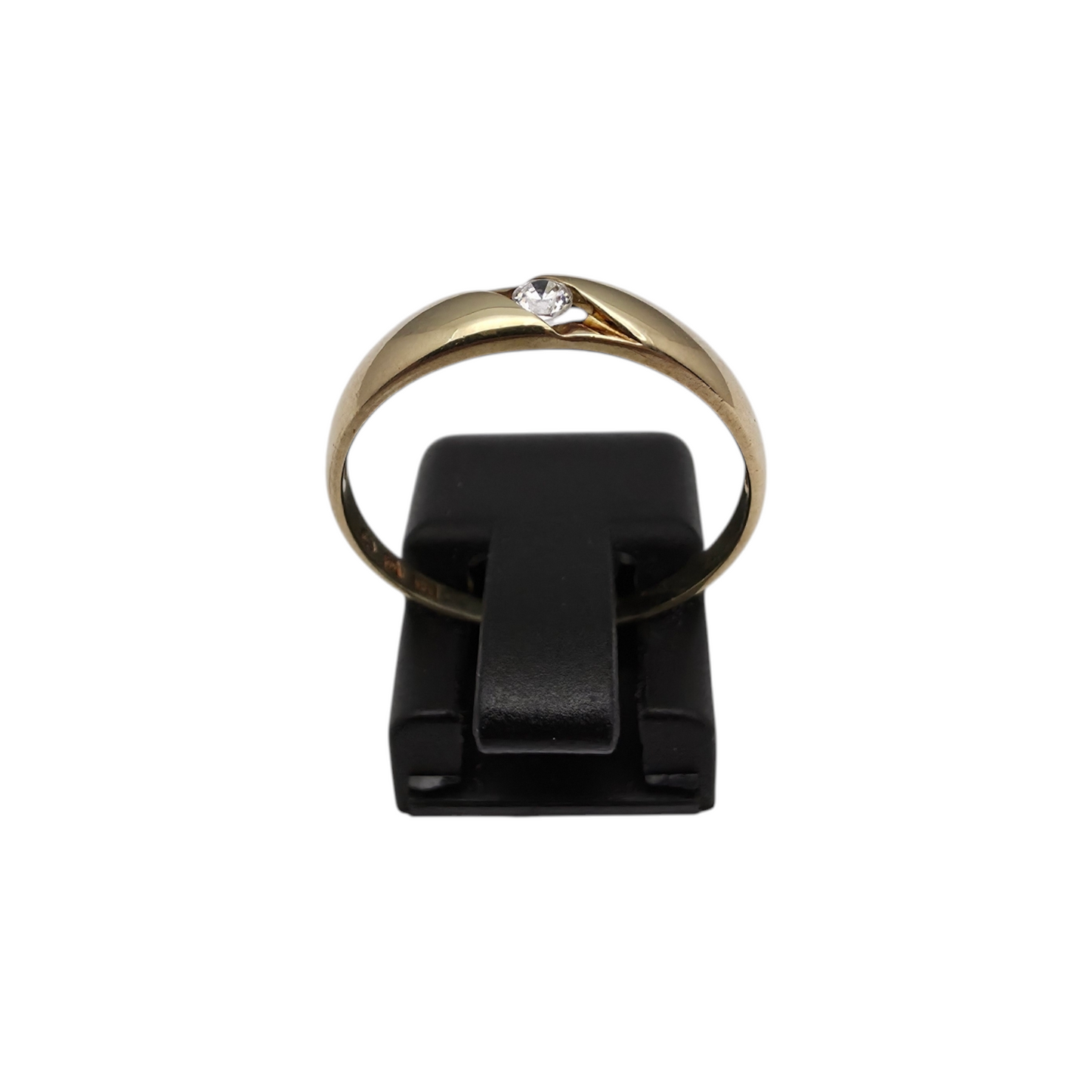 Zlati prstan "ZANY" 14K 585/1000; masa=1.55g