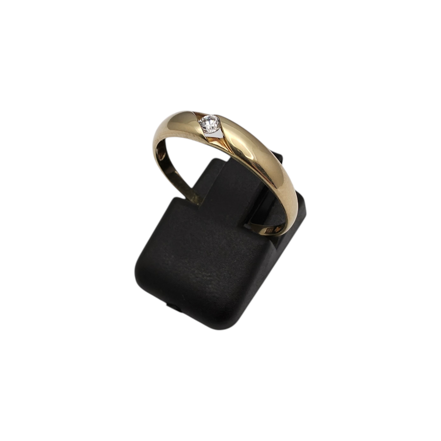 Zlati prstan "ZANY" 14K 585/1000; masa=1.55g