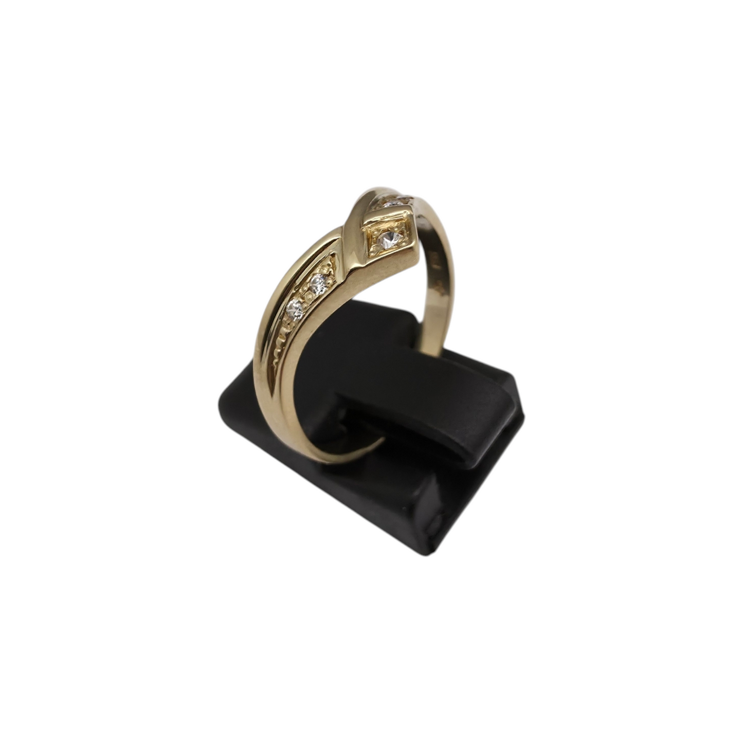 Zlati prstan "CROWN" 14K 585/1000; masa=2.55g
