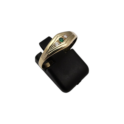 Zlati prstan "EIRE" 14K 585/1000; masa=1.34g