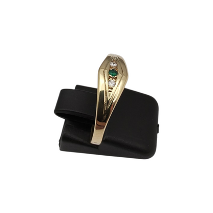 Zlati prstan "EIRE" 14K 585/1000; masa=1.34g