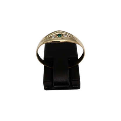 Zlati prstan "EIRE" 14K 585/1000; masa=1.34g