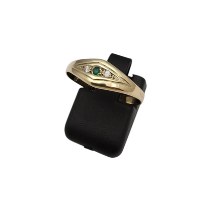Zlati prstan "EIRE" 14K 585/1000; masa=1.34g