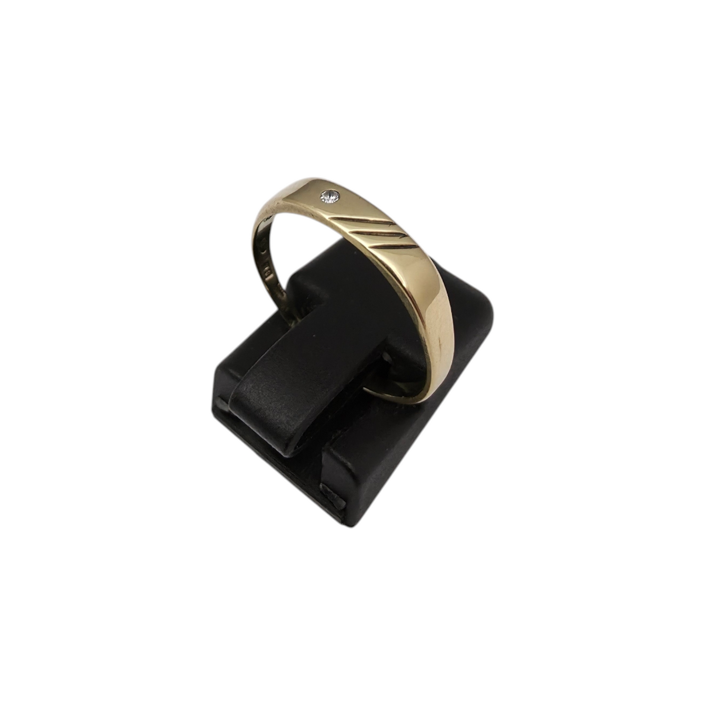 Zlati prstan "CIRQ" 14K 585/1000; masa=1.51g