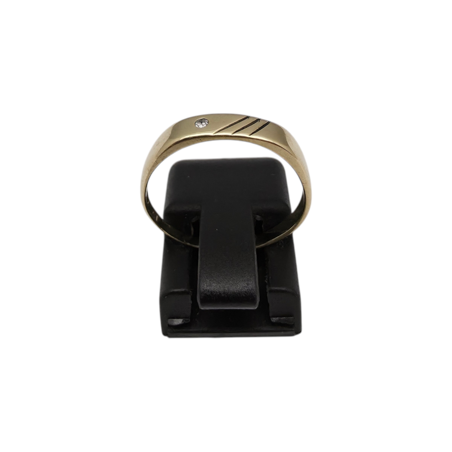 Zlati prstan "CIRQ" 14K 585/1000; masa=1.51g