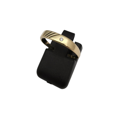 Zlati prstan "CIRQ" 14K 585/1000; masa=1.51g