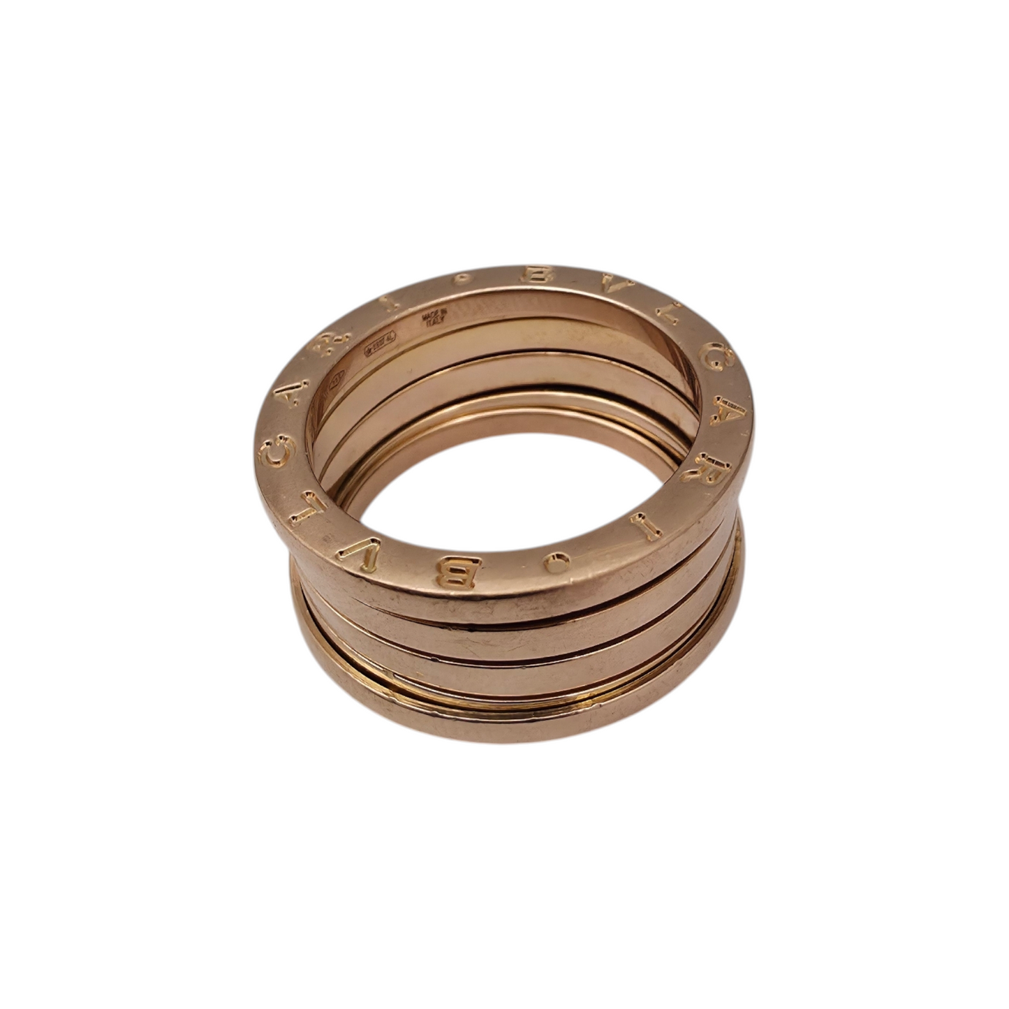 Zlati prstan "BVLGARI" 18K 750/1000; masa=11.54g