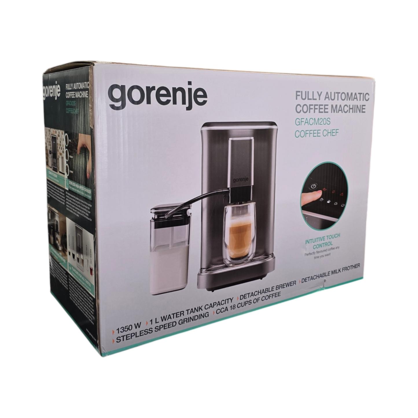Avtomatski kavni aparat Gorenje GFACM20S (Nerabljeno - odprta embalaža)