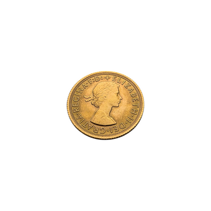 Zlatnik Sovereign 22K 916/1000; masa=7.99g