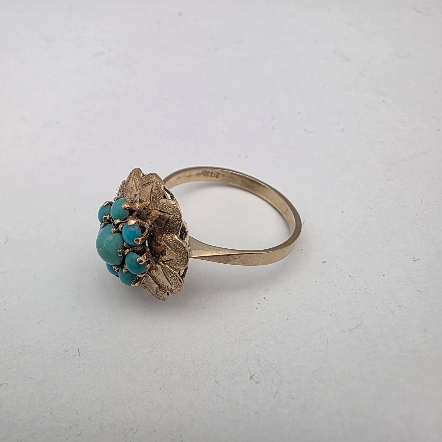 Zlati prstan "CORI" 14K 585/1000; masa=3.62g