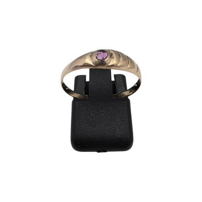 Zlati prstan "VIBIA" 14K 585/1000; masa=0.99g