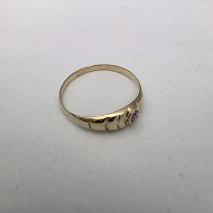 Zlati prstan "VIBIA" 14K 585/1000; masa=0.99g