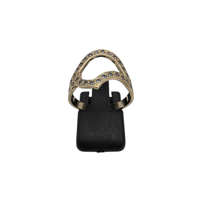 Zlati prstan "JANINE" 14K 585/1000; masa=3.87g