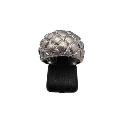 Zlati prstan "BROID" 14K 585/1000; masa=8.11g
