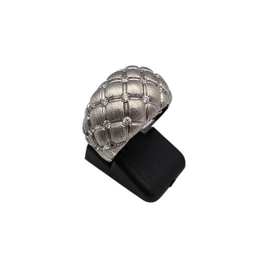 Zlati prstan "BROID" 14K 585/1000; masa=8.11g