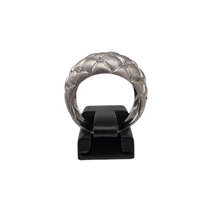 Zlati prstan "BROID" 14K 585/1000; masa=8.11g