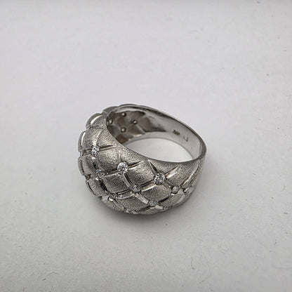 Zlati prstan "BROID" 14K 585/1000; masa=8.11g