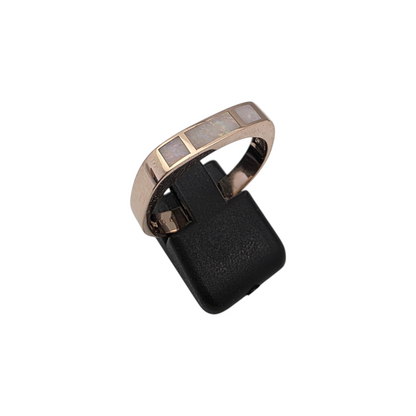 Zlati prstan "OPAL" 14K 585/1000; masa=5.16g
