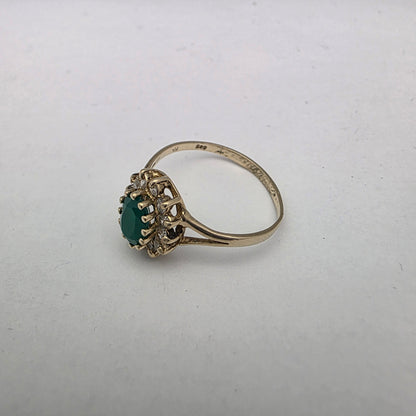 Zlati prstan "INDY" 14K 585/1000; masa=2.00g