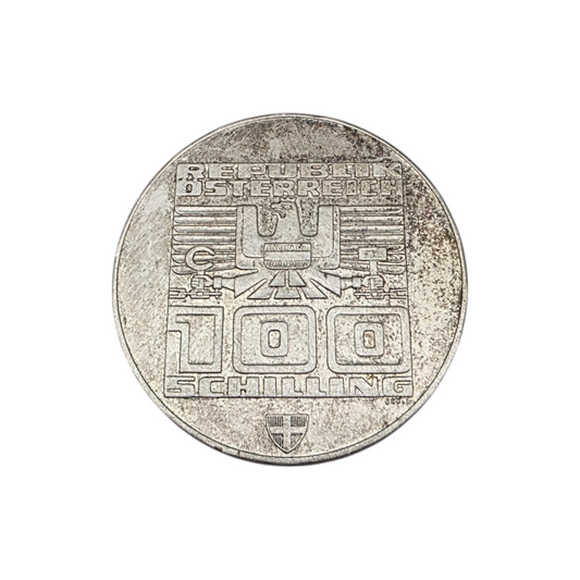 Srebrnik 100 Schillings Ag 640/1000; masa=23.96g
