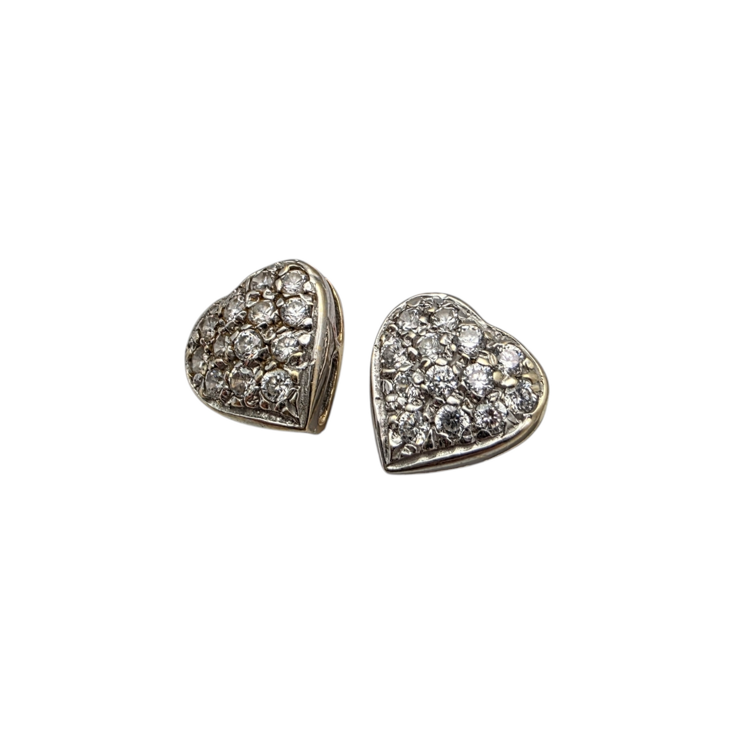 Zlati uhani "HERZ" 14K 585/1000; masa=3.56g