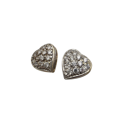 Zlati uhani "HERZ" 14K 585/1000; masa=3.56g