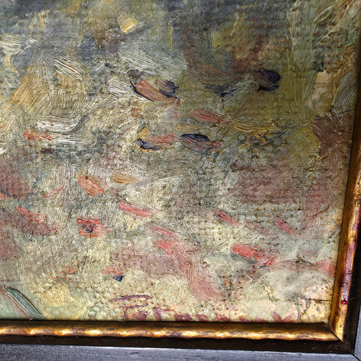 Potočnik; Olje na platno; "Kosec"; 45 cm x 64 cm