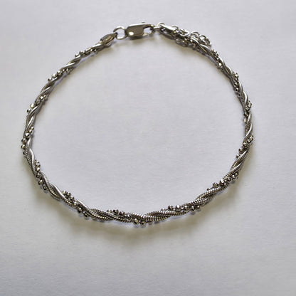 Srebrna zapestnica "STONE" 925/1000; masa=3.45g