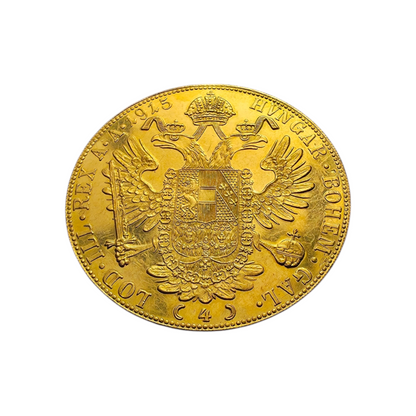 Zlatnik štirikratni dukat 986/1000; masa=13.97g