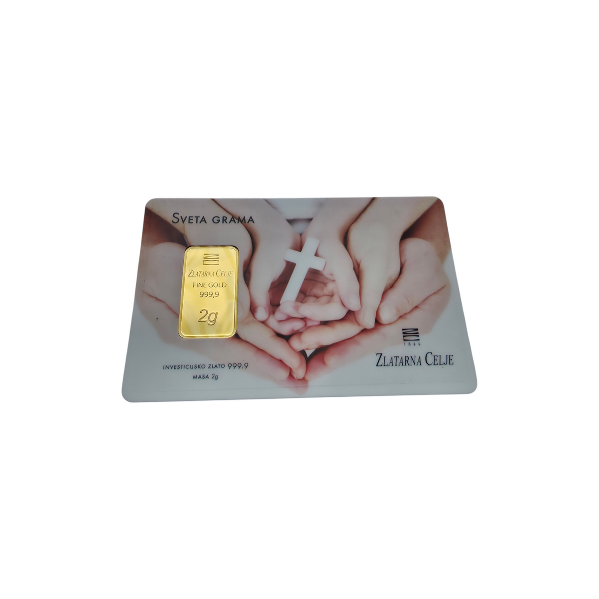 Naložbeno zlato "Sveta grama" 24K 999.9/1000; masa=2.00g