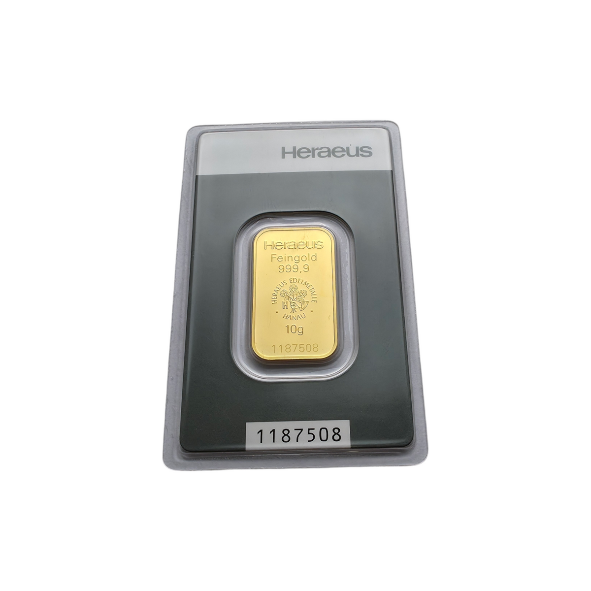 Naložbeno zlato Argor Heraeus 24K 999.9/1000; masa=10.00g