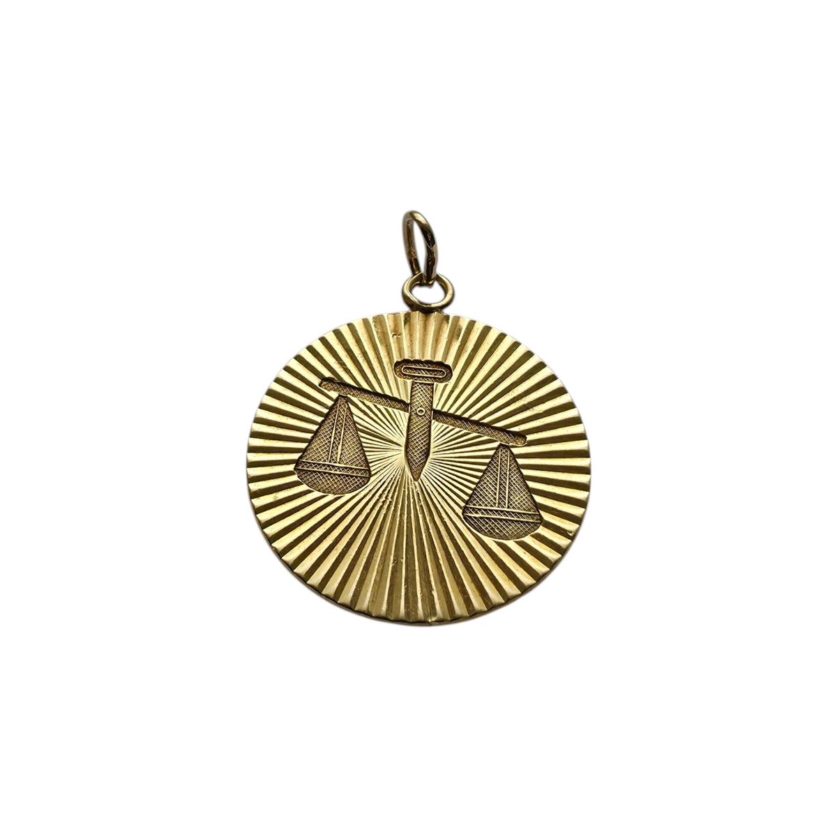 Zlati obesek "LIBRA" 14K 585/1000; masa=2.75g