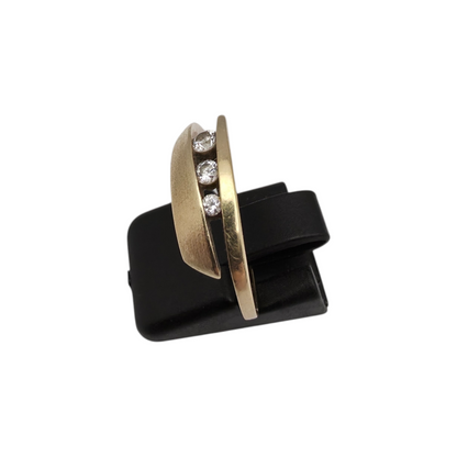 Zlati prstan "SPLIT" 14K 585/1000; masa=3.49g